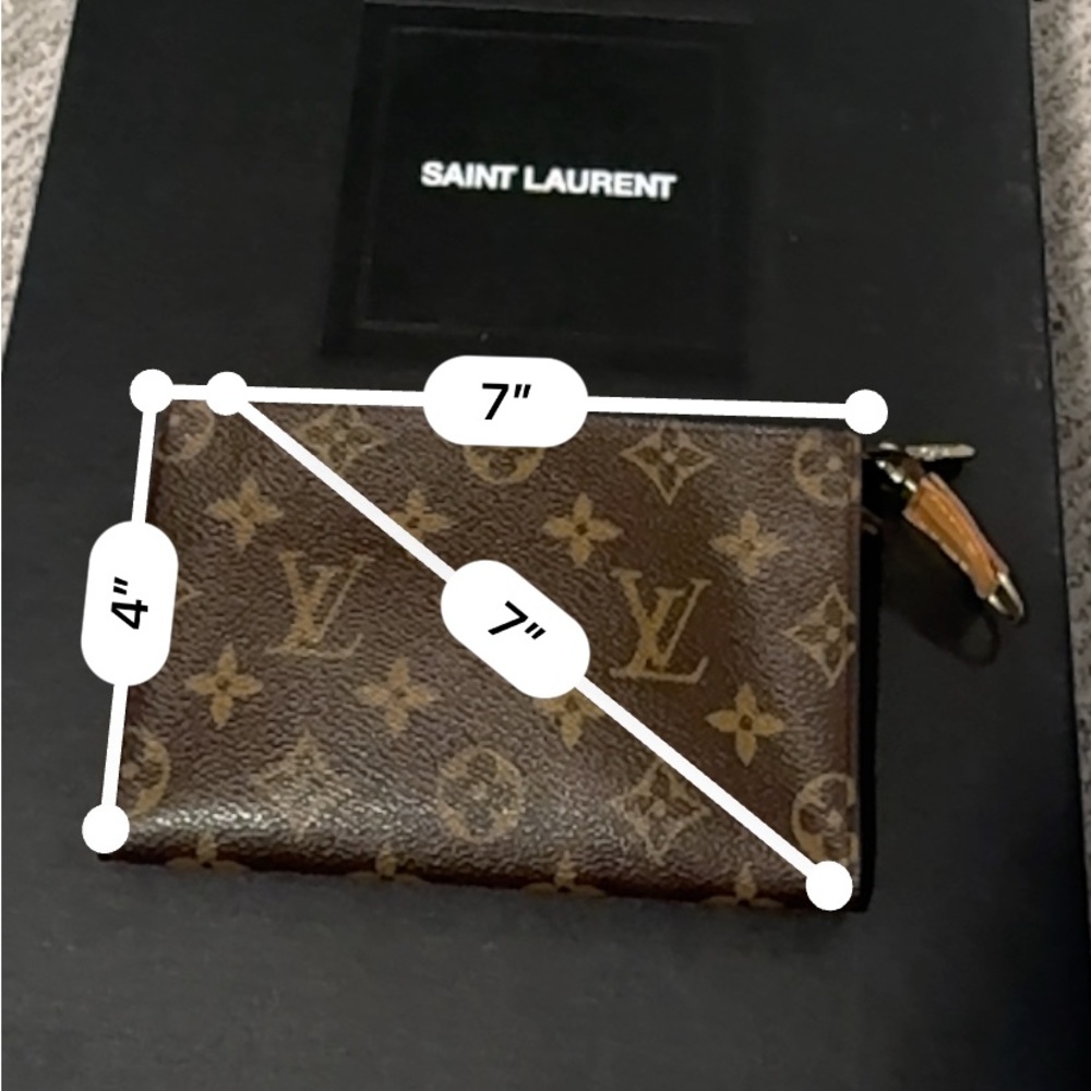 AUTHENTIC Louis Vuitton Brown Monogram mini pochette - Picture 10 of 10